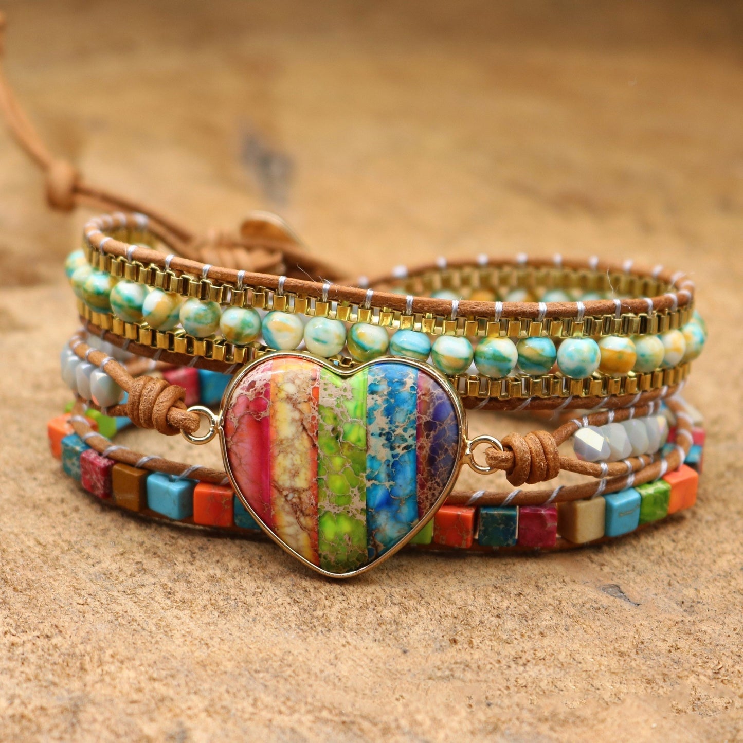 Hand-woven Multilayer Leather Bracelet